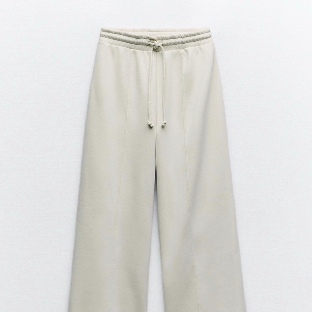 Zara Cream Track Pants